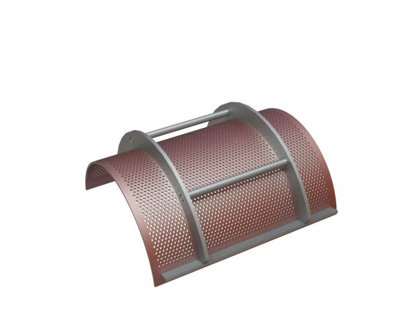 Panier de criblage, largeur 572, épaisseur de tôle t=6, perforation Ø6, ligament 4, Hardox pour Herbold Meckesheim GmbH Herbold SML 45/60