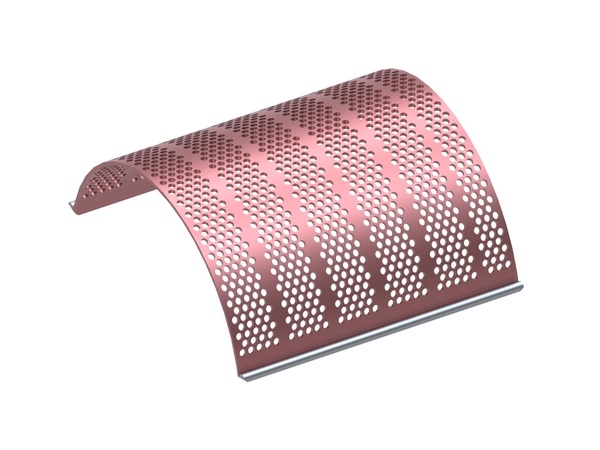 Panier de criblage largeur 788, épaisseur tôle t=10, Hardox, perforation Ø18, ligament 6 pour Herbold Meckesheim GmbH Herbold SMS