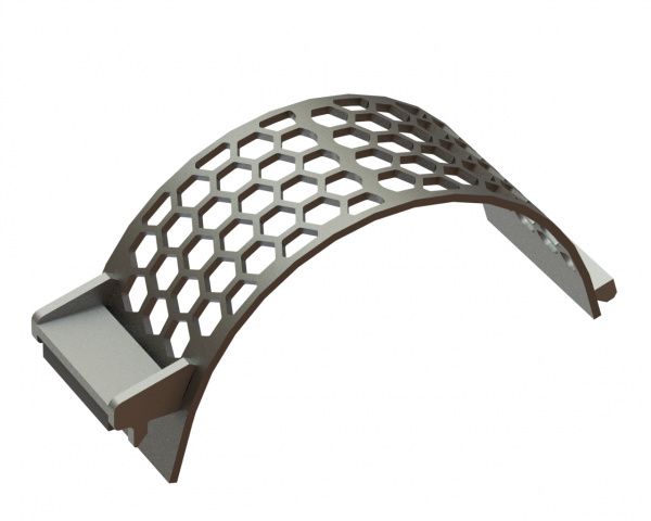 Panier de crible largeur 340, épaisseur t=15, perforation hexagonale largeur sur plats 60 pour Lindner Recyclingtech Lindner Komet HP