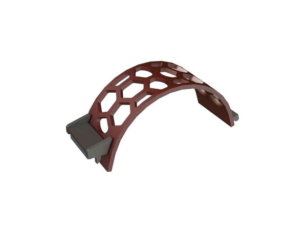 Panier de crible largeur 340, épaisseur t=25, perforation hexagonale largeur sur plats 130 pour Lindner Recyclingtech Lindner Polaris