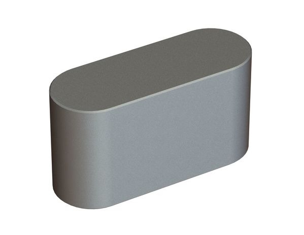 Parallel key rounded end 26x38x70 