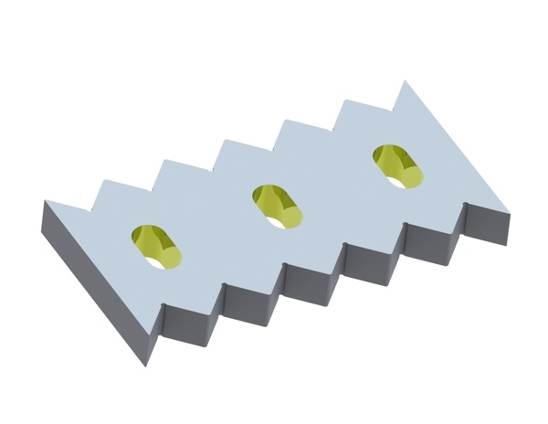 Peigne racleur 345x176x37, Eco Line, version 43, version W9 pour Lindner Recyclingtech Lindner Universo