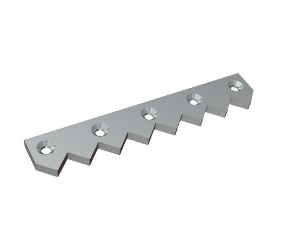 Peigne racleur 446x80x19 Premium Line, 5 fraisures, Ø17/Ø31, version 49, version X pour Wagner Shredder 