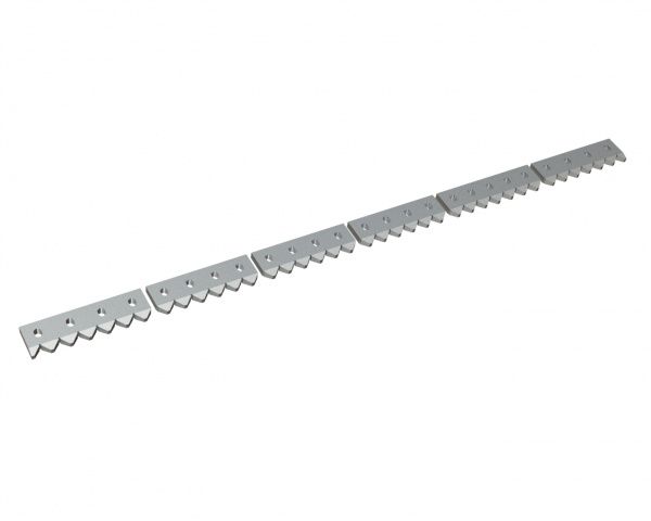 Peigne racleur 6 pièces 2480x123x28 Premium Line, version 60, version X pour Vecoplan Vecoplan VAZ