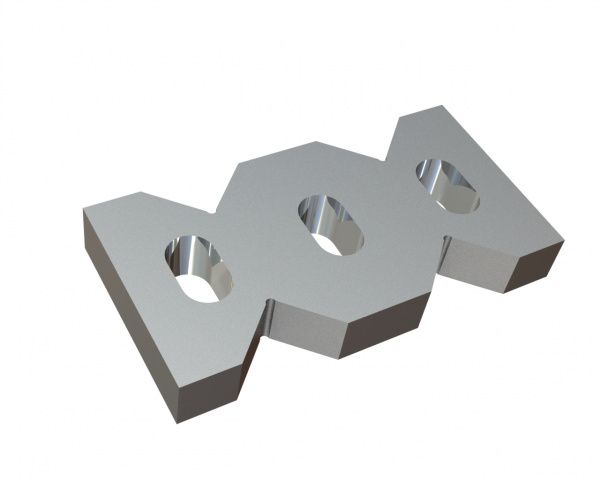 Peigne racleur droit 343x178x47, Creusabro, version 117 pour Lindner Recyclingtech Lindner Jupiter