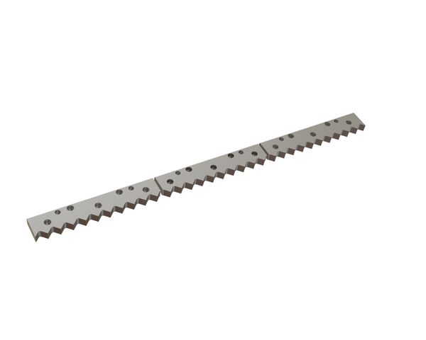 Peigne racleur en 3 parties 1521x97x35, PremiumCut, version 37, version W9 pour Untha Untha MR