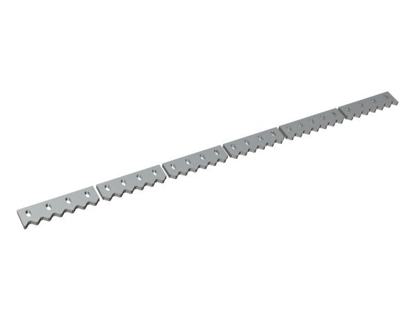 Peine rascador de 6 piezas 2480x115x28 Premium Line, versión 60, versión X para Vecoplan Vecoplan VAZ 2500