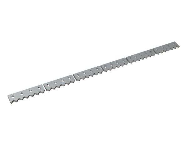 Pettine raschiatore 2480x123x28 Premium Line, in 6 pezzi, versione 60, versione X per Vecoplan Vecoplan VAZ