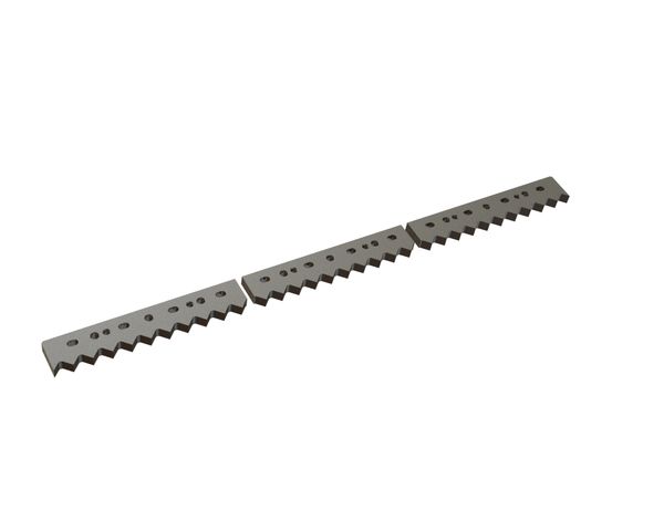 Pettine raschiatore in 3 pezzi 1519x94x30 Premium Line, versione 37, versione W9 per Untha Untha MR