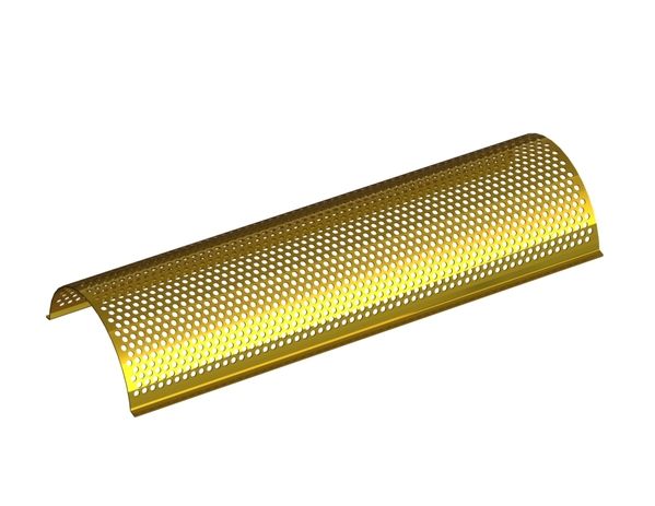 Placa de cribado ancho 1450, espesor t=5, perforación Ø7, ligamento 3 para Eldan Recycling Eldan FG 1500