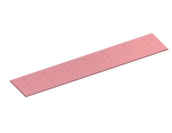 Placa de desgaste parte superior 1432x277x8, Hardox para Eldan Recycling Eldan FG 1500