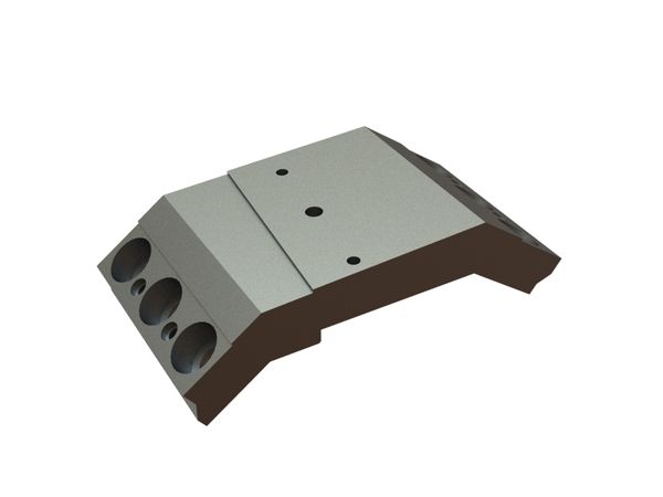 Plaque de fixation pour support de lame pour Lindner Recyclingtech Lindner Komet 1100 (A)