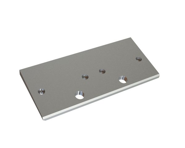 Plaque de recouvrement centrale 399x175x27, en forme de coin, 4 trous fraisés Ø14/Ø20, version 60 pour Zerma | AMIS Zerma ZXS 2000