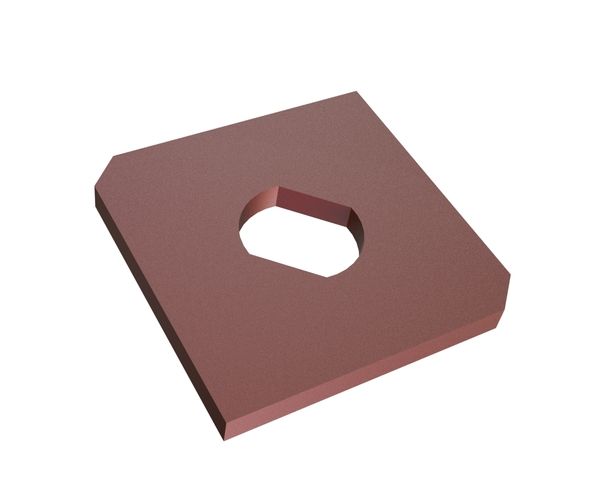 Plaque de support 110x110x10 Hardox pour Vecoplan Vecoplan VVZ