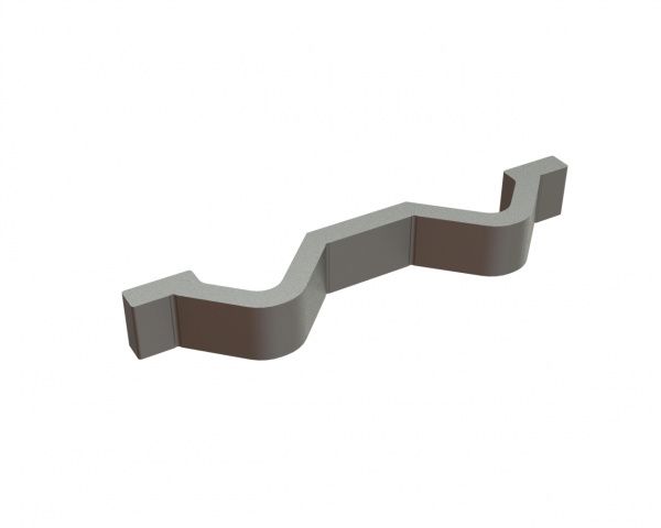 Plaque de support pour peigne racleur, version 145 pour Lindner Recyclingtech Lindner Jupiter