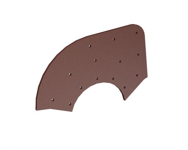 Plaque d’usure supérieure 435x271x10 Hardox pour Eldan Recycling Eldan FG 1500