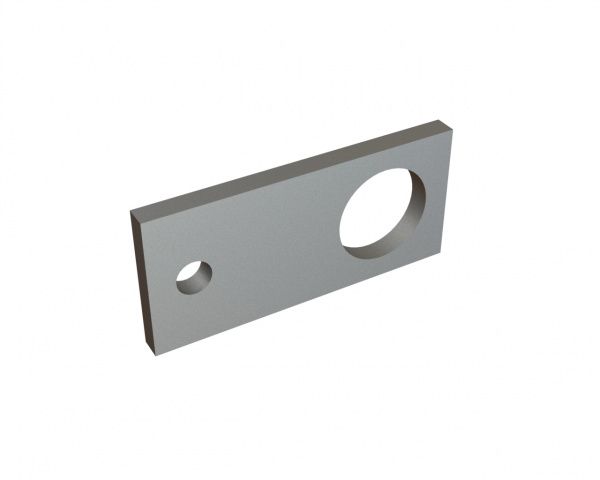 Plaque perforée pour engrenage 110x50x8 pour Lindner Recyclingtech Lindner Jupiter