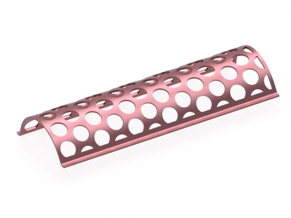 Plateau perforé 1430 large, épaisseur plateau perforé t=12, perforation Ø100, entretoise 30 pour Eldan Recycling 