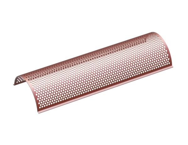 Plateau perforé 1450 large, l'épaisseur t=5 Perforation Ø18, entretoise 6, Hardox pour Eldan Recycling 