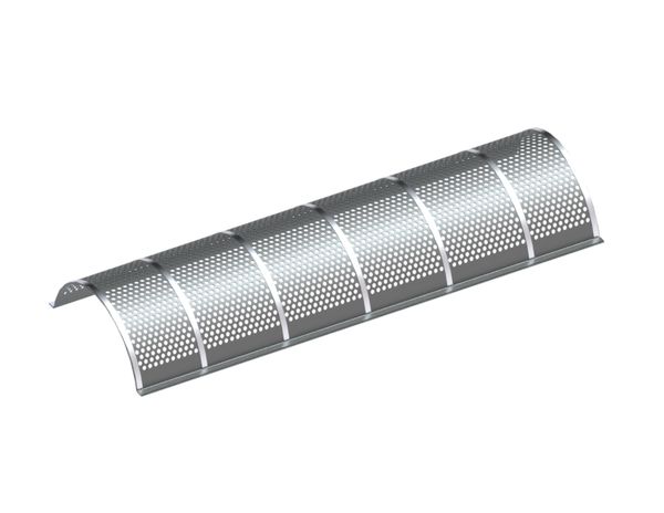 Plateau perforé 1450 large, épaisseur plateau mit 7 Unterlagen t=2, runde Lochung Ø3, Steg 2 pour Eldan Recycling Eldan FG 1500