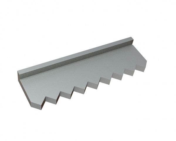 Porta cuchillas estator central 386x118x43/23 Versión 40 para Vecoplan 