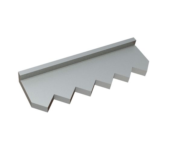 Porta cuchillas estator central 389x127x43 Versión 60 para Vecoplan 