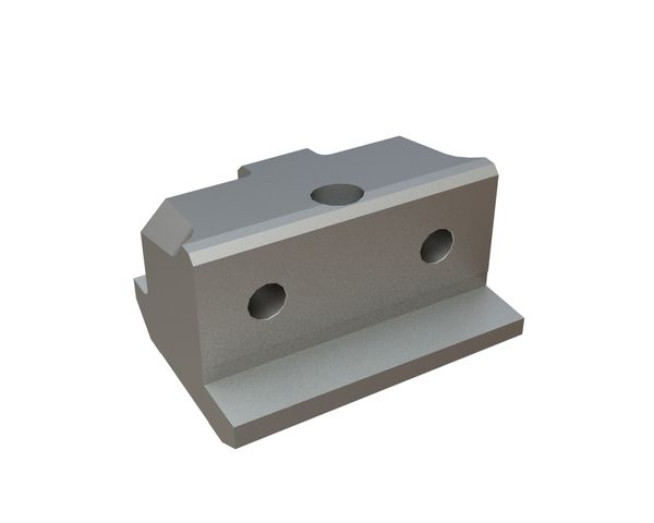 Portacoltello centrale sinistro 173x125x100/97, versione 172 per Lindner Recyclingtech Lindner Polaris 1800