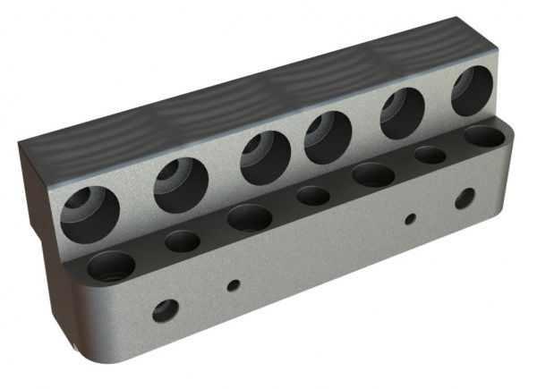 Portacoltello set di due 388x150x104 (2x195), versione con riporto duro, cuneo, filettatura fine per Artech Recyclingtechnik GmbH 