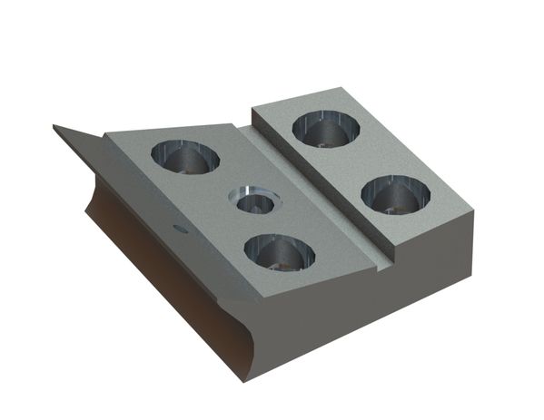 Portacuchilla 125x116x43 Premium Line, versión B1 para EREMA Engineering Recycling Maschinen und Anlagen 