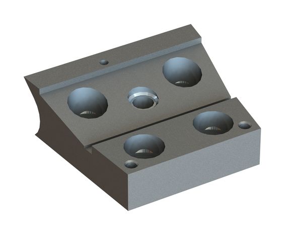 Porte-couteau 125/96x110x40, version B1 pour EREMA Engineering Recycling Maschinen und Anlagen 