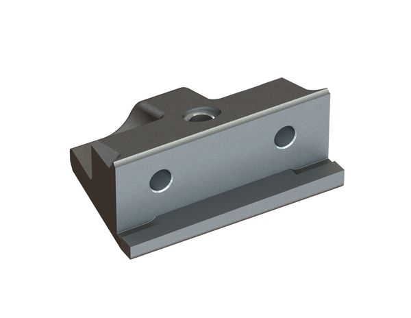 Porte-couteau droit, avec plaque, version 172 pour Lindner Recyclingtech 
