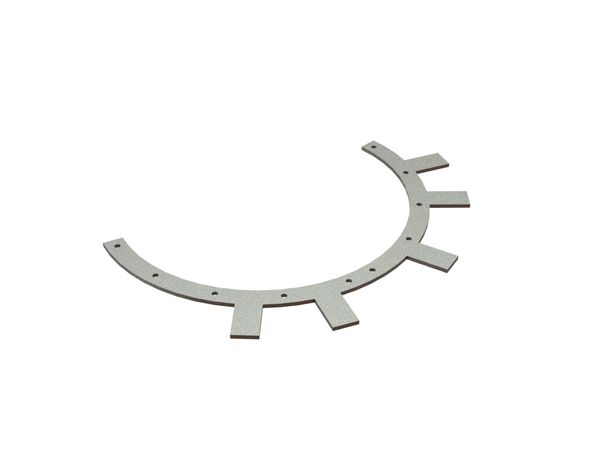 Repair plate for wear ring housing for Lindner Recyclingtech Lindner Komet 2800 (A)