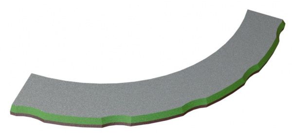 Repair-segment Ø744xØ594x15 hardox for Lindner Recyclingtech 