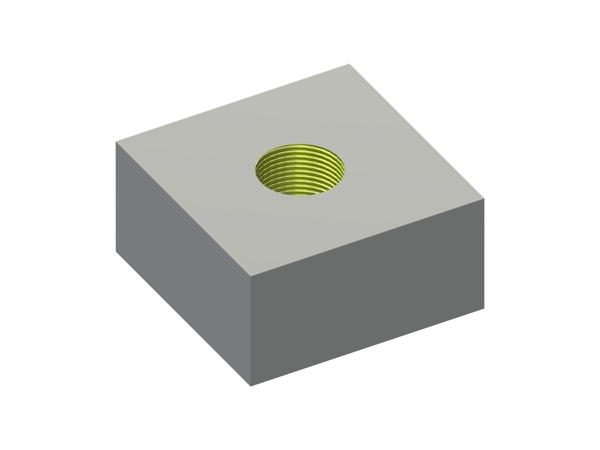 Reversible plate 60×60×30, M20 for Zeno Zerkleinerungsmaschinen 