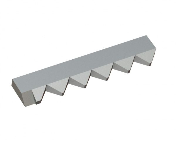 Right counter knife 388x78x25 Premium Line, version 60, W version for Vecoplan 