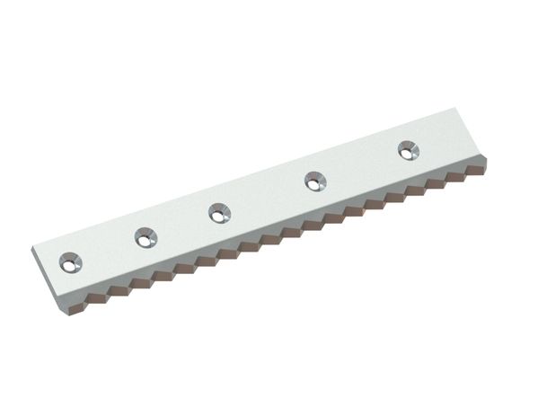 Right counter knife 705x118x15 Premium Line, 5 countersunk holes, X version for Weima Maschinenbau GmbH 
