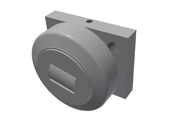 Right guide for counter knife beam, version with combined-load roller for Vecoplan LLC (Retech) Vecoplan VNZ 210