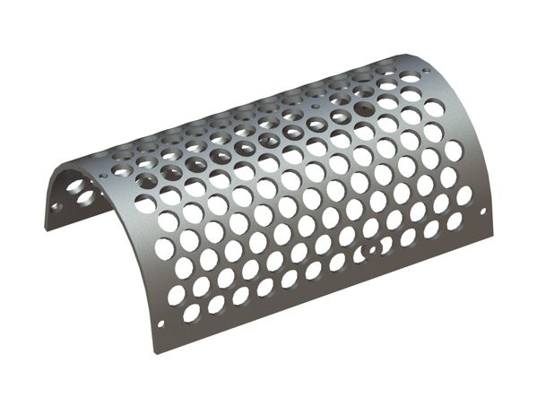 Right-hand screen plate, width 877, WLK18J, screen plate thickness t=15, perforation Ø50 for WEIMA America Inc. 