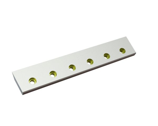 Right rotor knife 510x88x24, StandardCut, 6 countersunk holes, cutting edge 55°/45°, X version for Heinrich Dreher Maschinenbau 