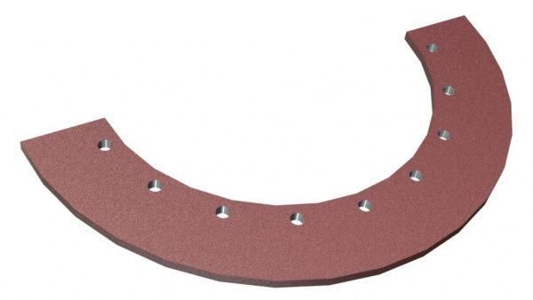 Rotor half sealing ring Ø493x10, 9 bores, Hardox for Vecoplan Vecoplan VAZ