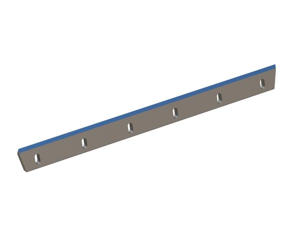 Rotor knife 1000x90x24, Hybrid Line, cutting edge 50°, M12, carbide grade H4, 6 slotted holes 18x38 
