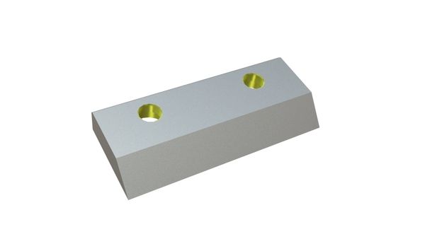 Rotor knife 110x45x14 Eco Line, 2 countersunk holes, cutting edge 45°, Y version for Heinrich Dreher Maschinenbau 