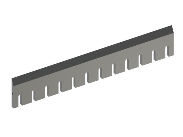 Rotor knife 1200x225x25, Premium Line, 4x M12 threads, X version for Vecoplan 