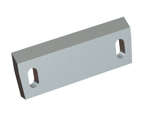 Rotor knife 270x100x22, PremiumCut, 2 slotted holes, cutting edge 40°, 2x M10 threads for Herbold Meckesheim GmbH 