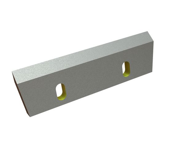 Rotor knife 290x85x18, StandardCut, 2 slotted holes, cutting edge 45°, Y version for Zerma | AMIS 