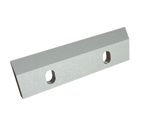 Rotor knife 296x84x18, Premium Line, 2 slotted holes, cutting edge 30°, Y design for Rapid Granulator AB 