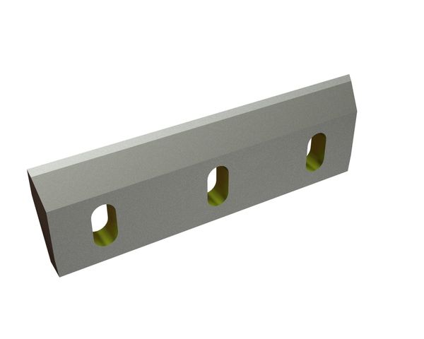 Rotor knife 320x100x22 Eco Line 3 long slots, edge 45°, X-version for Herbold Meckesheim USA - Resource Recycling Systems Inc. Herbold SMP 45/70