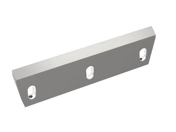 Rotor knife 344x90x18, Premium Line, 3 slotted holes, cutting edge 52°, X version for Netzsch-Condux Mahltechnik GmbH 