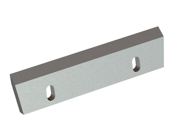 Rotor knife 345x85x18, Premium Line, 2 slotted holes, cutting edge 45°, 2x M10 thread for ZERMA America LLC Zerma GSE 500/700