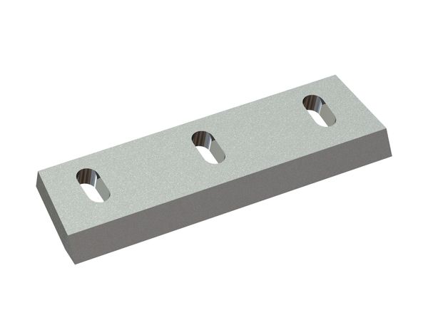 Rotor knife 350x100x22, Premium Line, 3 slotted holes, cutting edge 50°, 2x M12 threads for Zerma | AMIS 